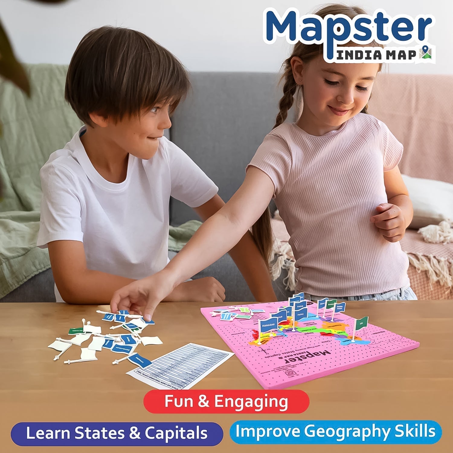 Aditi Colorful India Map Puzzle  Aditi Colorful India Map Puzzle